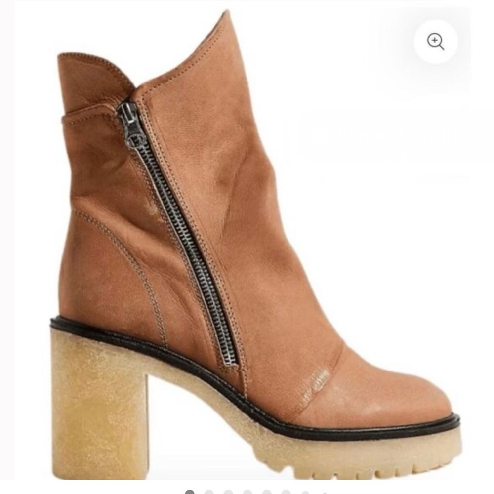 Free People Jack Zip Up Leather boots